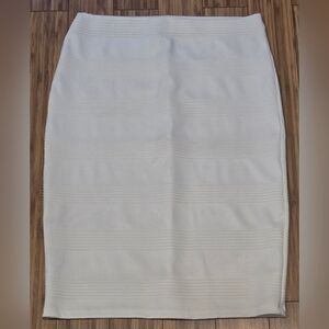 Joe B Classic White Pencil Skirt